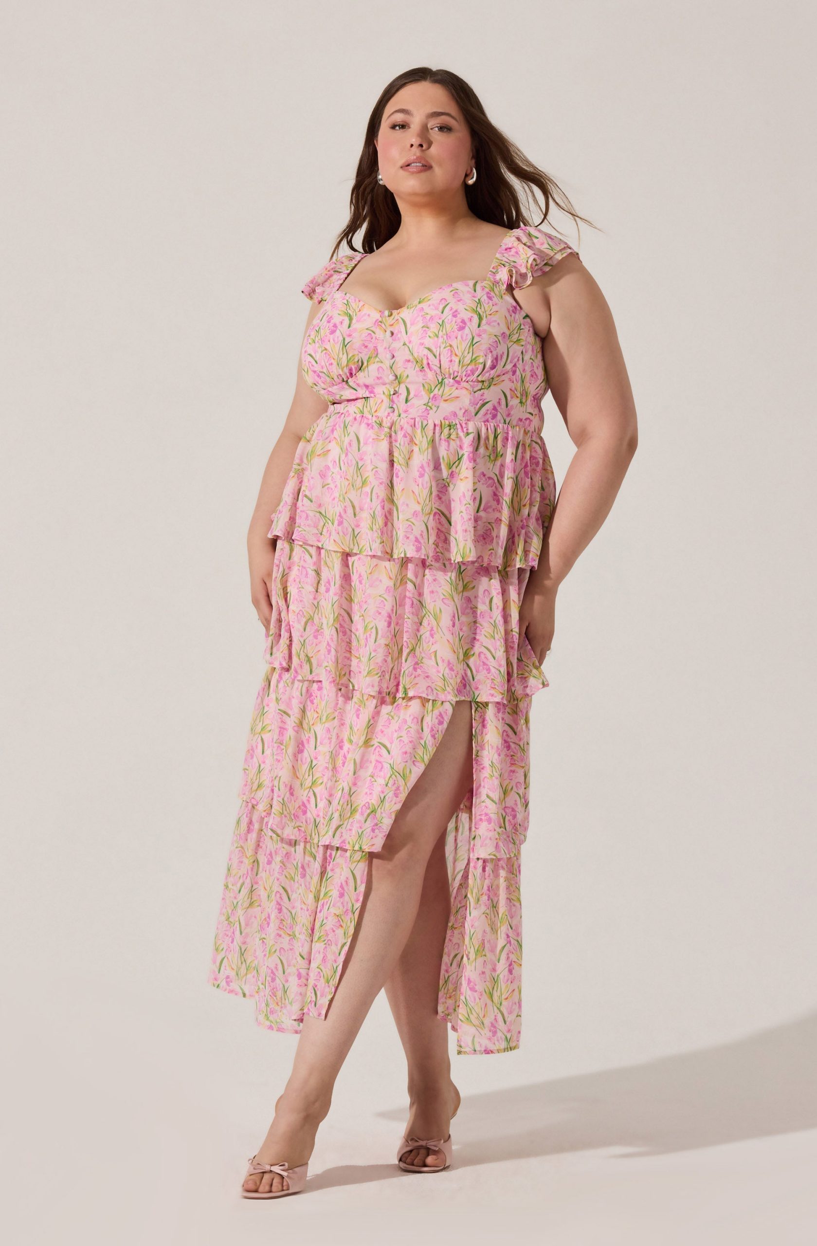 Midsummer Floral Tiered Maxi Dress - Image 8