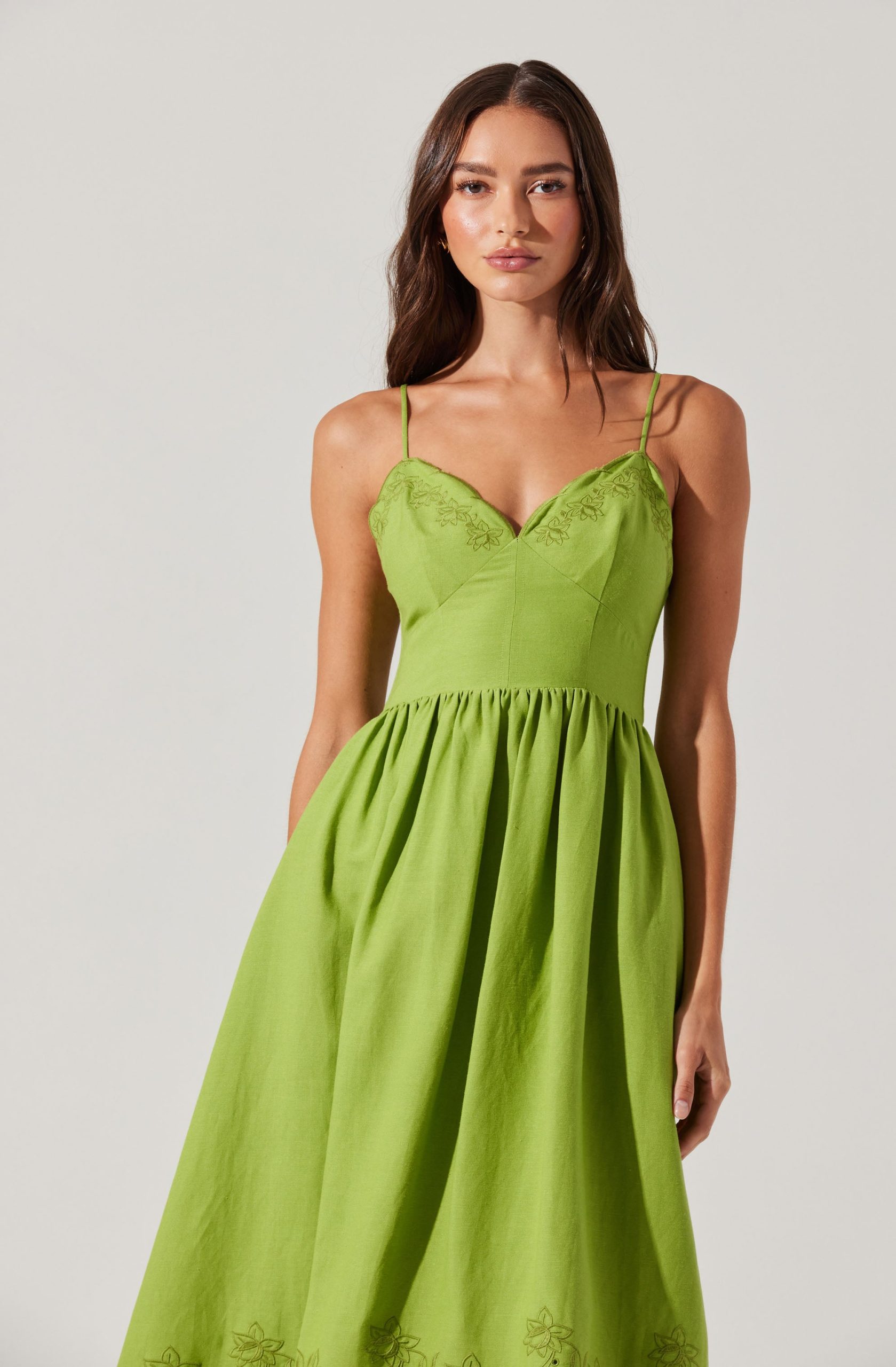 Kaidi Embroidered Midi Dress - Image 11