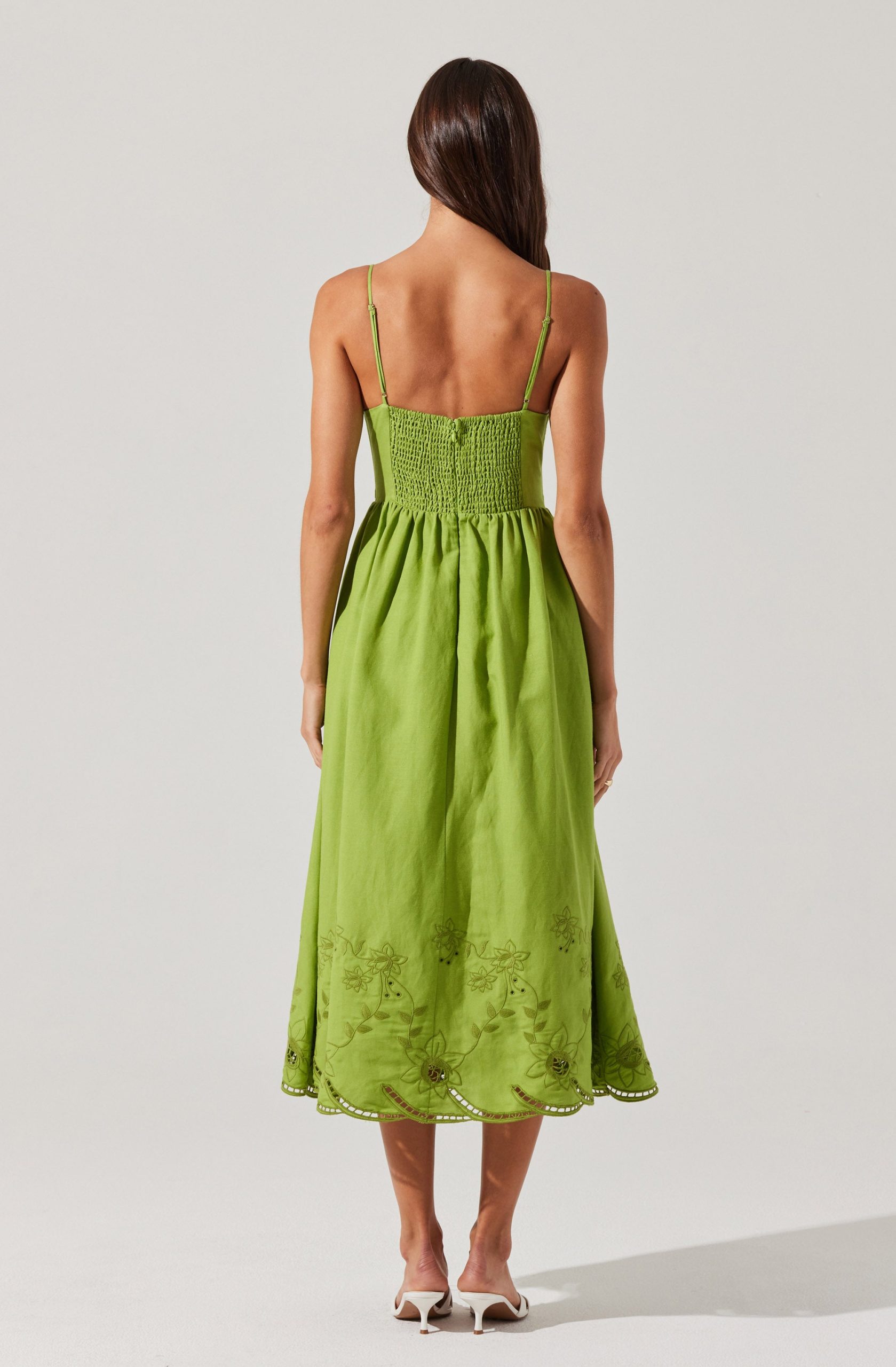 Kaidi Embroidered Midi Dress - Image 12